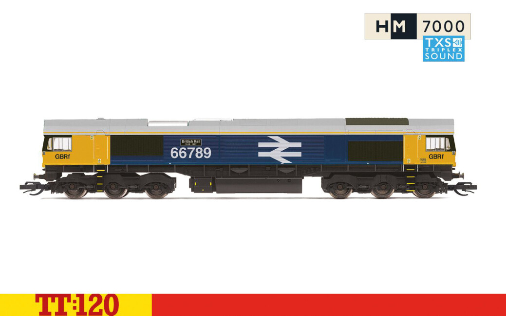 Hornby TT3020TXSM  Diesellok Class 66, CoCo, 66789, British Rail 19481997 Ep. VI GBRf Sound