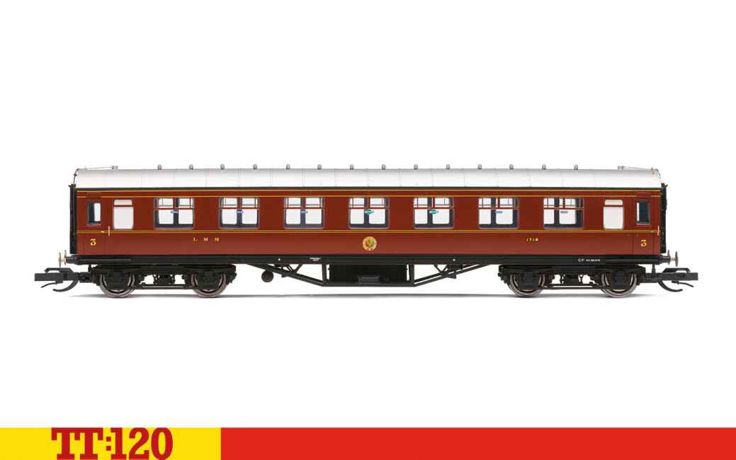 Hornby TT4008  Personenwagen 57 Corridor Third, 1716  Ep. II LMS