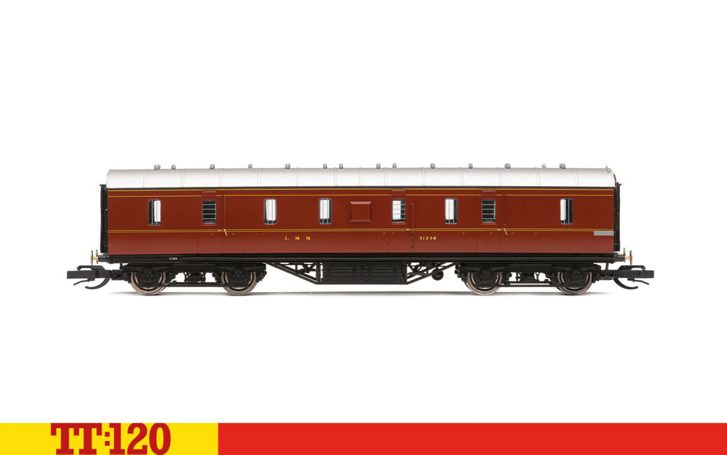 Hornby TT4010  Personenwagen 50’ Passenger Brake, 31236  Ep. II LMS