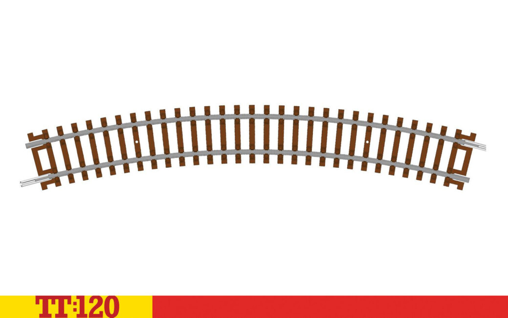 Hornby TT8004  Gebogenes Gleis R2 310 mm 30°