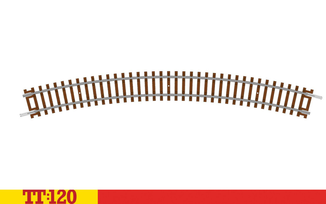 Hornby TT8006  Gebogenes Gleis R4 396 mm 30°