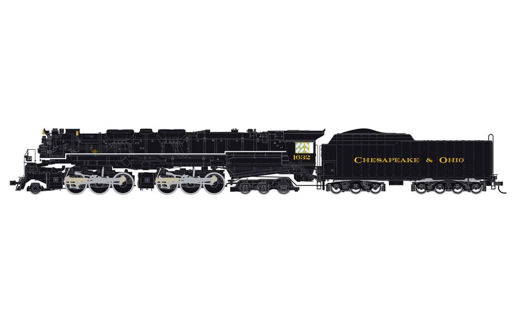 Rivarossi HR2951  Schwere Dampflokomotive 2-6-6-6 Allegheny 1632 Ep. III-V  CO, C&O