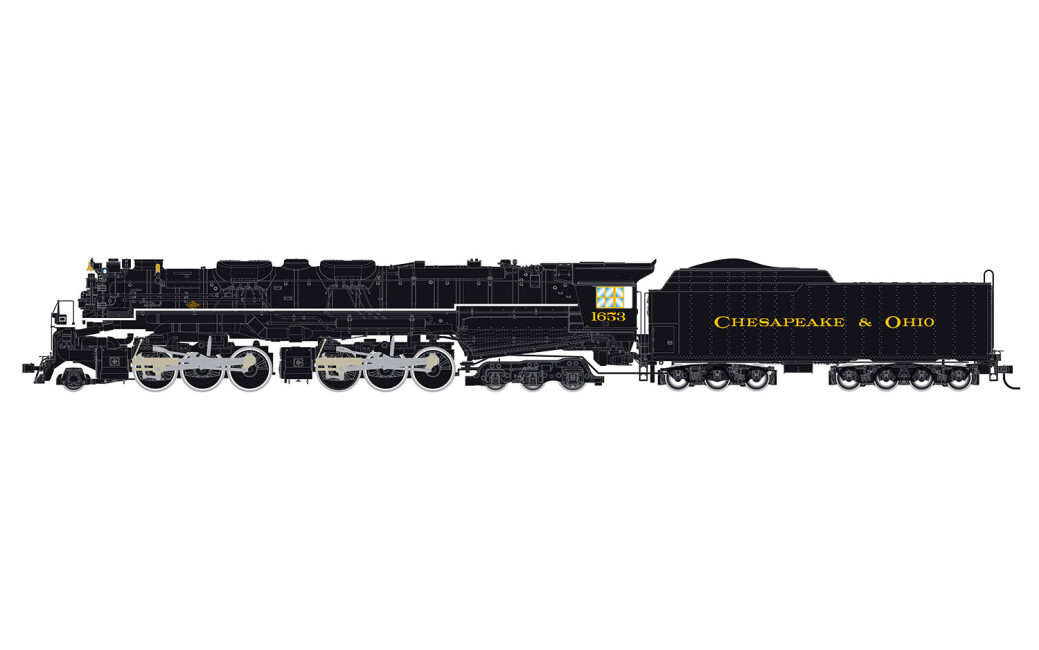 Rivarossi HR2952  Schwere Dampflokomotive 2-6-6-6 Allegheny 1653 Ep. III-V  CO, C&O