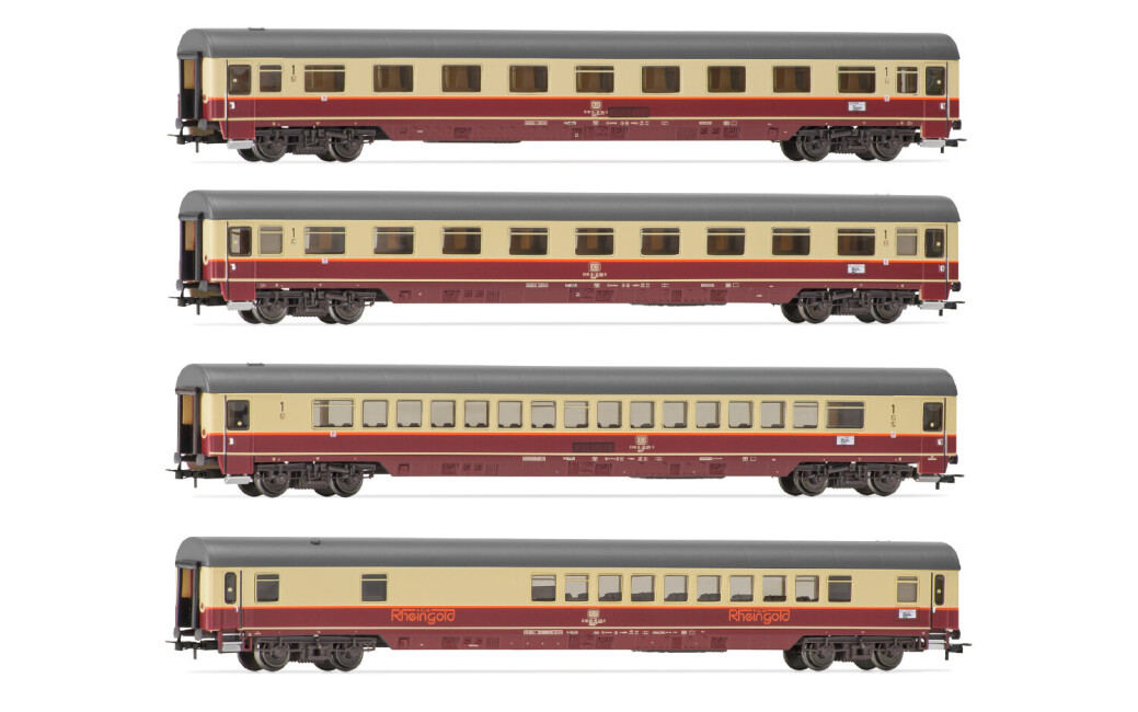 Rivarossi HR4347  4er-Set Personenwagen Rheingold 1983 Teil 2  Ep. IV  DB
