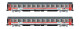 Rivarossi HR4356  2er-Set Personenwagen UIC-Z1 Progetto 901 Intercity Giorno 2.Kl.  Ep. VI  FS