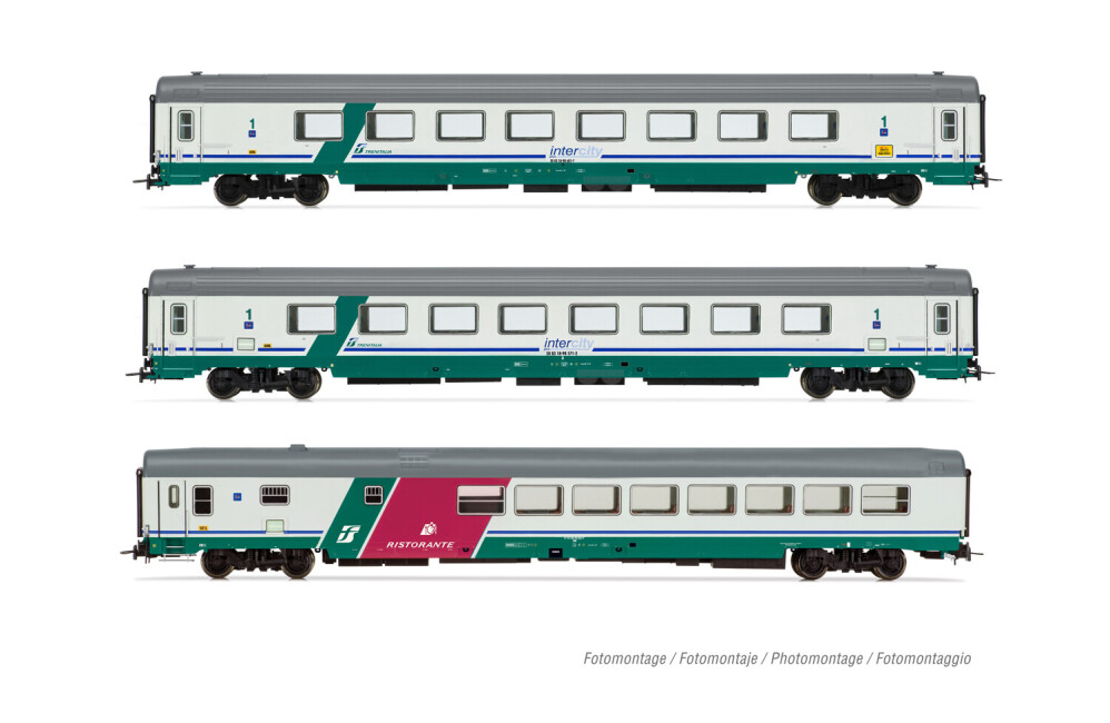 Rivarossi HR4359  3er-Set Personenwagen IC 507/530 Sila mit Salon- + Speisewagen  Ep. Vb  FS