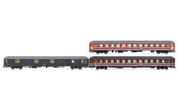 Rivarossi HR4362  3er-Set Personenwagen Alpen-Express rot-grau Ep. IVb  FS