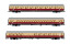 Rivarossi HR4373  3er-Set Personenwagen TEE Bavaria rot-beige  Ep. IV  DB