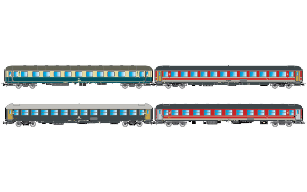 Rivarossi HR4375  5er-Set Personenwagen Italien-Holland-Express UIC-X Ep. V  FS