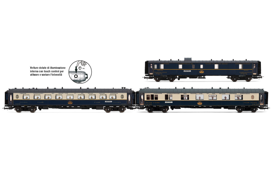 Rivarossi HR4390  3er-Set Personenwagen Edelweiss Pullman Express Set 1/2  Ep. II  CIWL