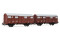 Rivarossi HR6506  2er-Set Gedeckte G&uuml;terwagen FS-Logo braun  Ep. IV-V  FS