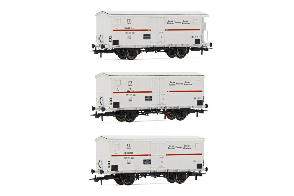 Rivarossi HR6561  3er-Set Kühlwagen Hgb weiss-rot  Ep. III  FS