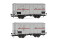 Rivarossi HR6562  2er-Set K&uuml;hlwagen Ifms Metallgeh&auml;useweiss-rot  Ep. IIIb  FS