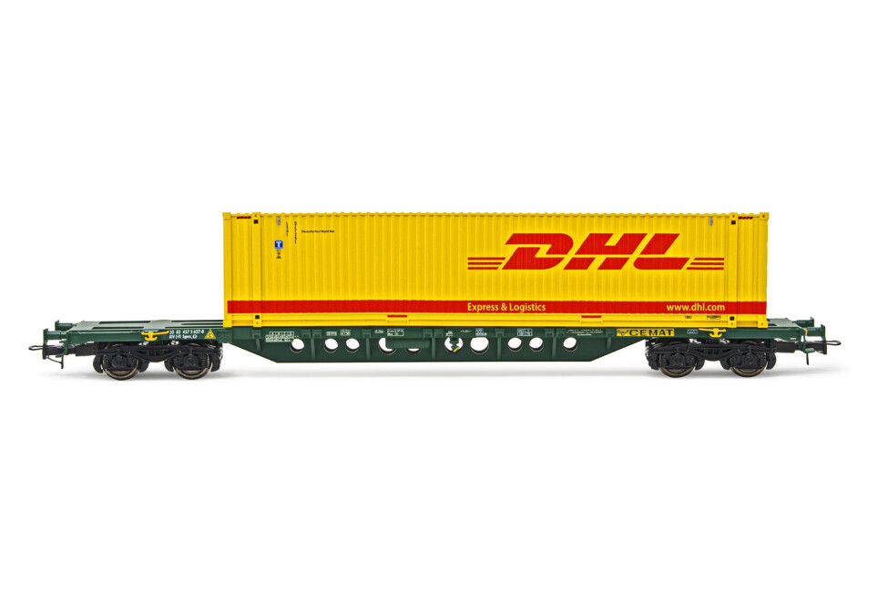 Rivarossi HR6575  Containerwagen Sgnss mit 45 Container DHL  Ep. V-VI  CEMAT