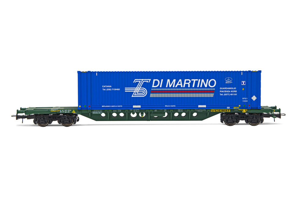 Rivarossi HR6577  Containerwagen Sgnss  mit 45 Container Di Martino  Ep. V-VI  FS