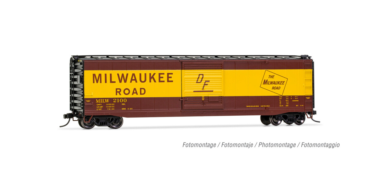 Rivarossi HR6584A  US-Boxcar 2101 Milwaukee Road D F  Ep. III  CMSP&P RR