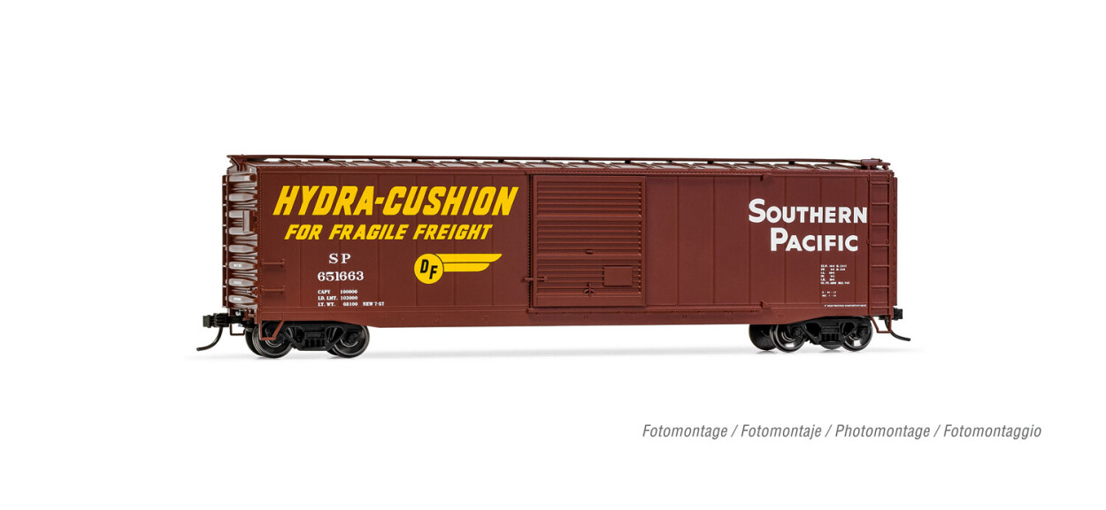 Rivarossi HR6585A  US-Boxcar 651448 Southern Pacific HYDRA-CUSHION  Ep. III  SP