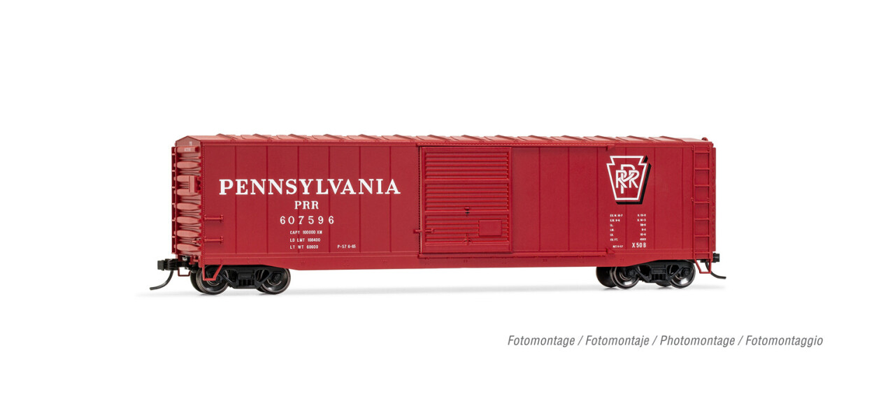 Rivarossi HR6586A  US-Boxcar 607592 Pennsylvania Railroad  Ep. III  PRR