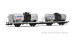 Rivarossi HR6607  2er-Set Kesselwagen Mobil silber-schwarz  Ep. III  FS