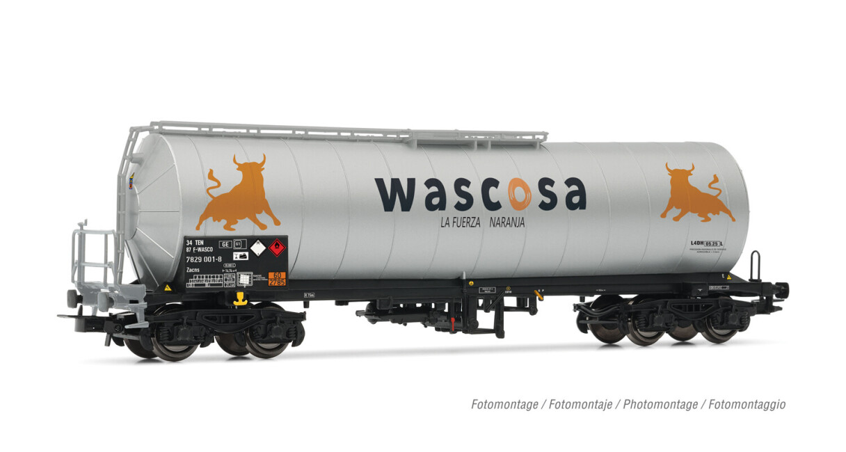 Rivarossi HR6638  Kesselwagen Zacns Fierze Naranja silber  Ep. VI  WASCOSA