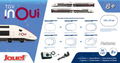 Jouef HJ1060S  Start-Set Triebzug TGV inOui mit Doppelstockwagen  Ep. VI  Sound