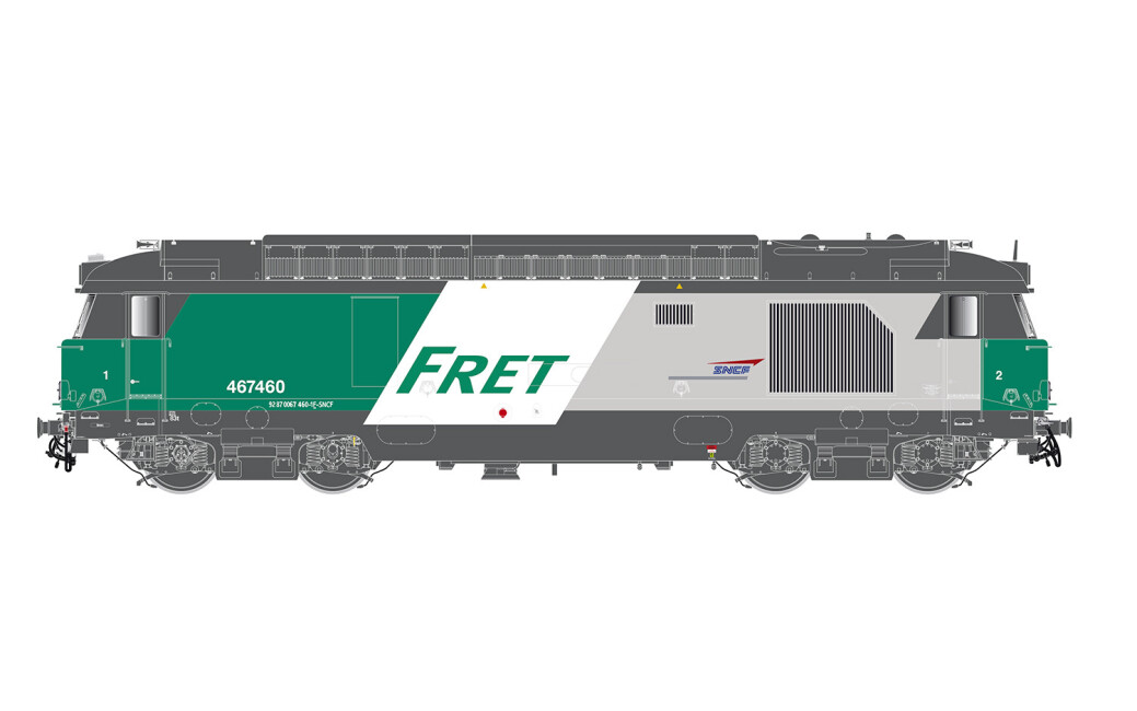 Jouef HJ2342  Diesellok BB 467505 FRET grün-grau-weiss  Ep. VI  SNCF