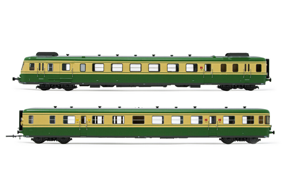 Jouef HJ2386  Diesel-Triebwagen X2700 2-teilig grün-gelb  Ep. IV  SNCF