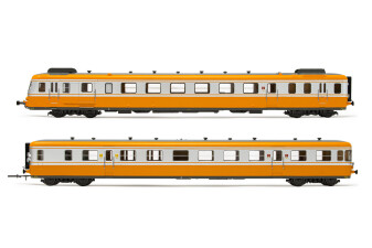 Jouef HJ2387  Diesel-Triebwagen X2700 2-teilig orange-silber  Ep. IV  SNCF