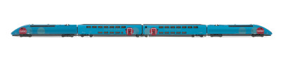 Jouef HJ2413  Doppelstock-E-Triebzug TGV OuiGo Duplex 4-teilig blau  Ep. VI  SNCF
