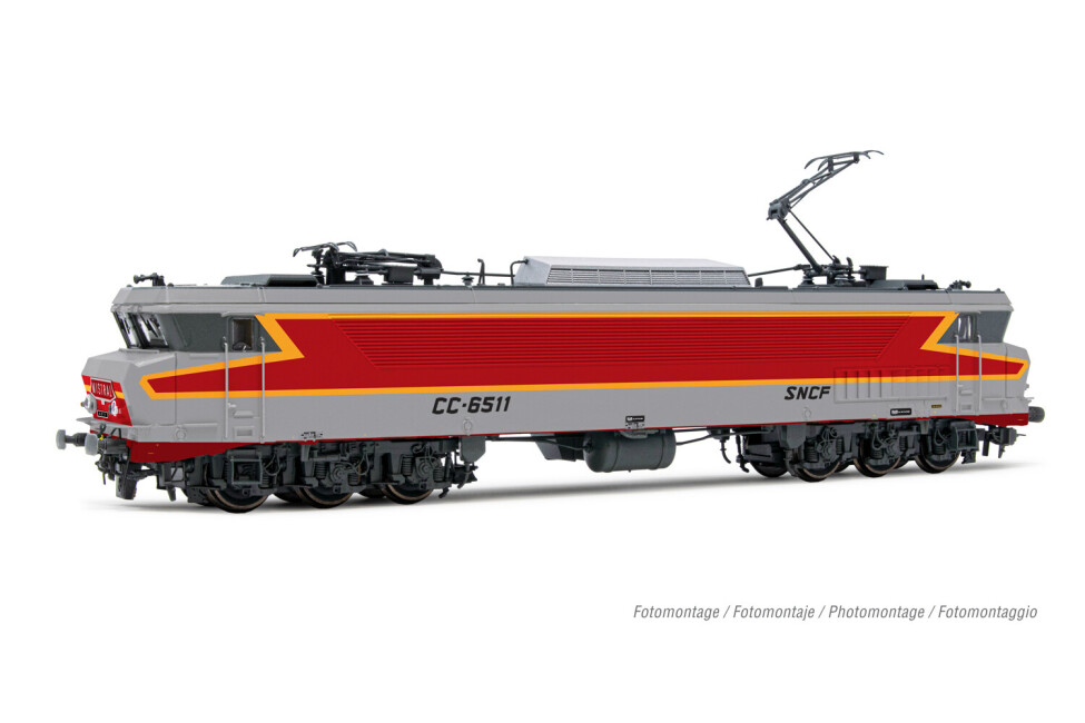 Jouef HJ2428  E-Lok CC 6511 Mistral Silber-rot-orange  Ep. IV  SNCF