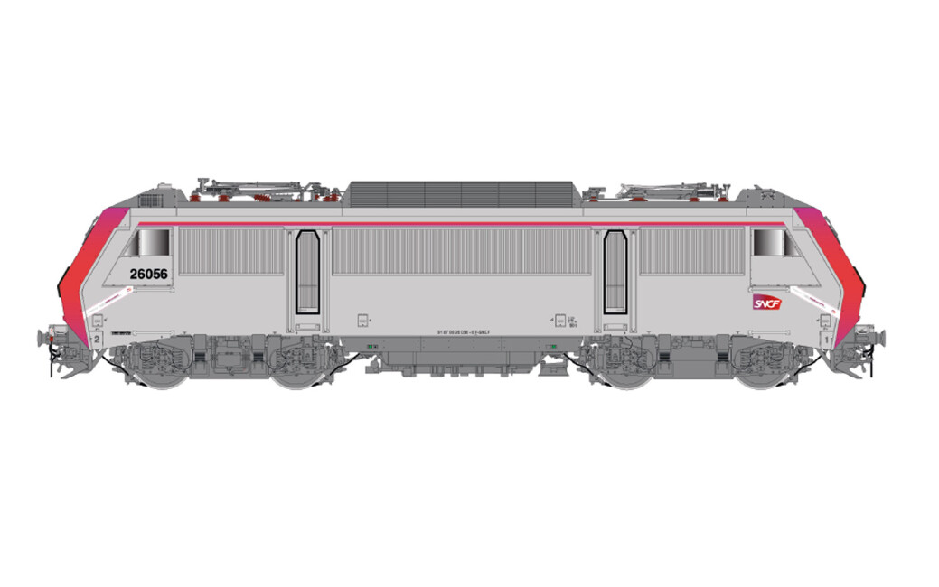 Jouef HJ2444S  Diesellok BB 26056 Tecnicentre hellgrau-rot  Ep. VI  SNCF  Sound