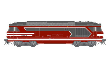 Jouef HJ2464  Diesellok BB 67613 Capitole rot  Ep. VI  SNCF
