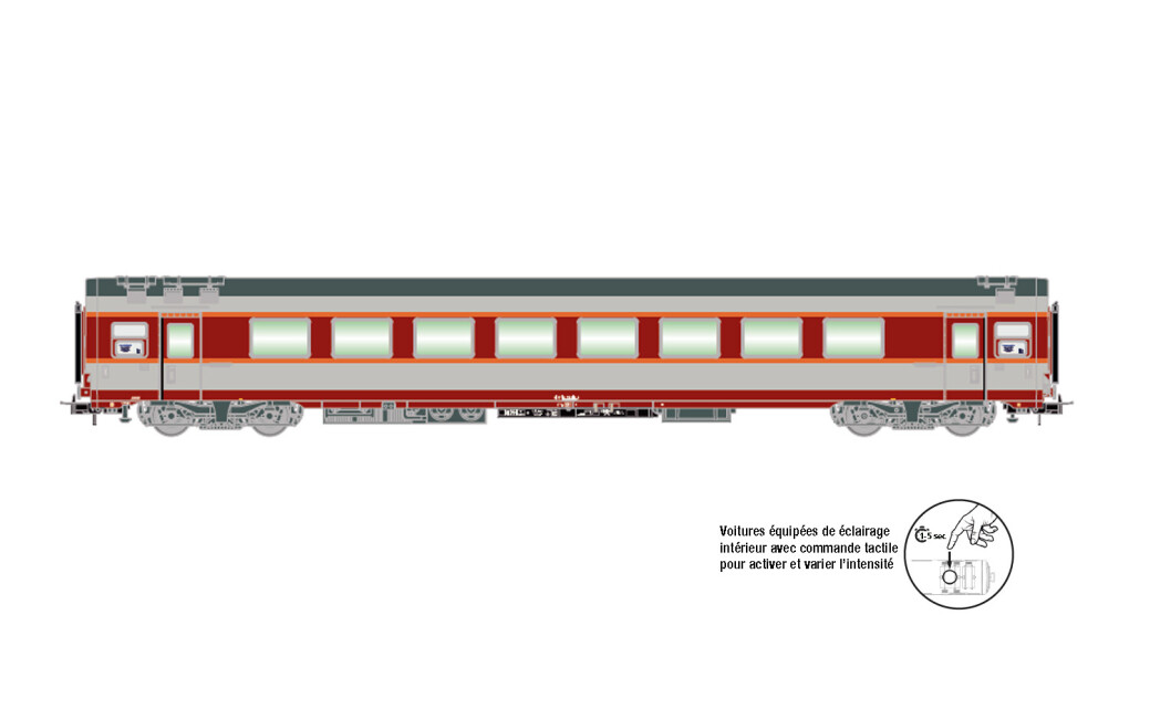 Jouef HJ4171  Personenwagen A8tu Grand Confort TEE Le Capitole  Ep. IV  SNCF