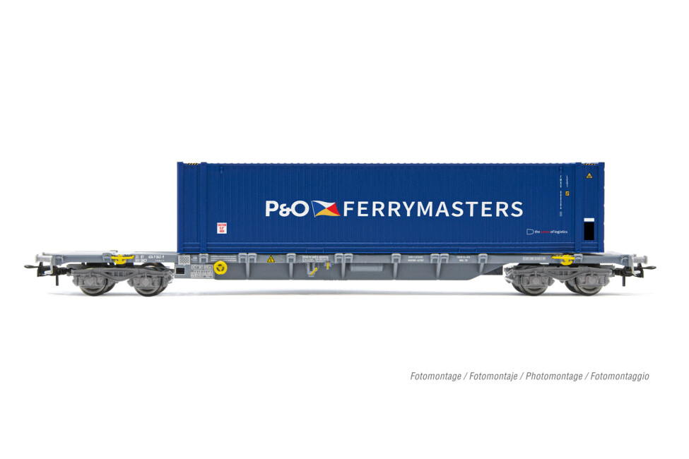 Jouef HJ6240  Containerwagen Sgss mit 45 Container P&O Ferrymasters  Ep. VI  NOVA