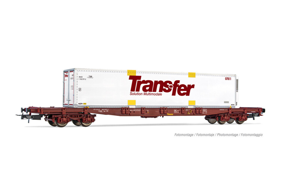 Jouef HJ6244  Containerwagen S70 mit Wechselaufbau Trans-Fer  Ep. V  TOUAX