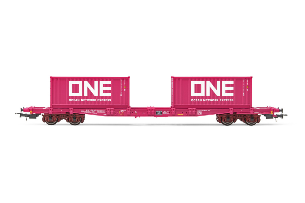 Jouef HJ6261  Containerwagen S7B mit 2 Containern ONE  Ep. V  TOUAX