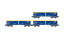 Jouef HJ6293  3er-Set Hochbordwagen Eamnos blau  Ep. VI  SNCF