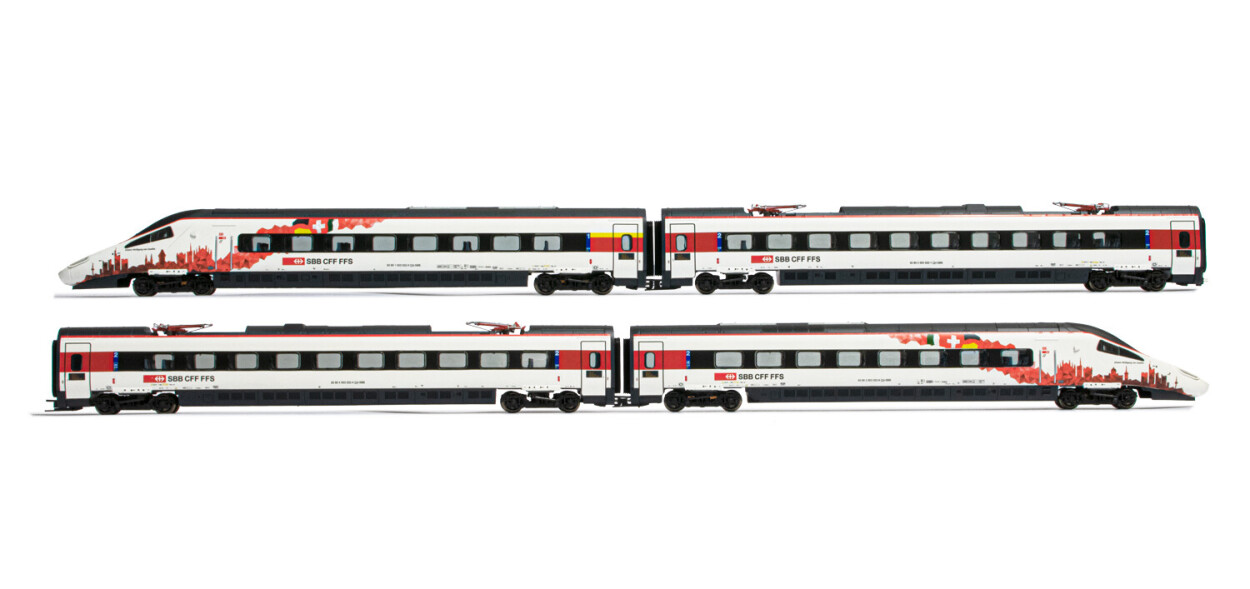 Lima HL1671  E-Triebzug EMU RABe 503 4-teilig Grundset weiss  Ep. VI  SBB