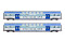 Lima HL5053  2er-Set Doppelstockwagen Vivalto weiss-blau  Ep. VI  Trenord