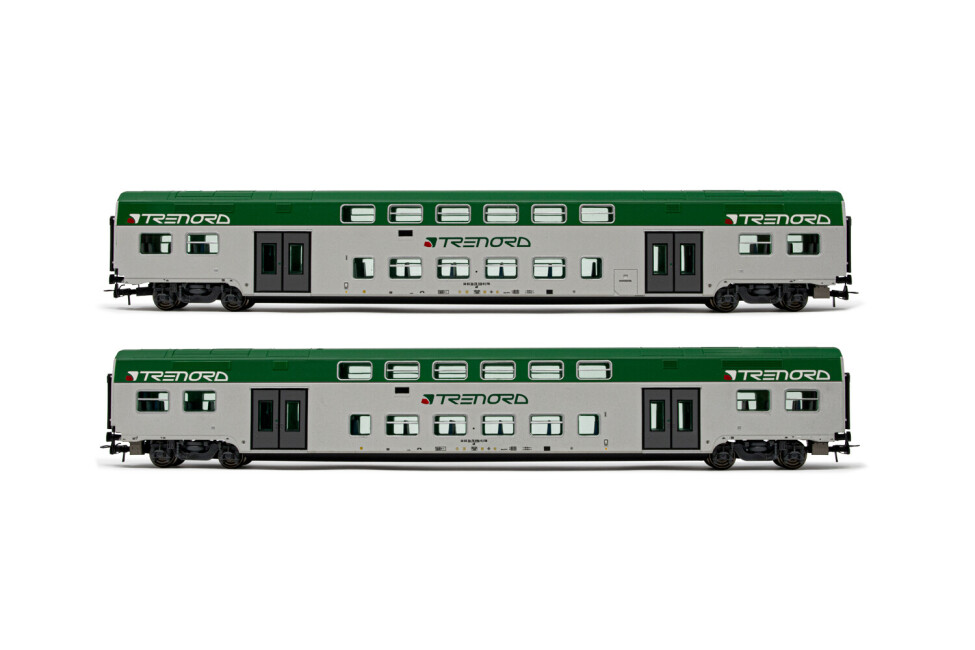 Lima HL5055  2er-Set Doppelstockwagen Vivalto weiss-grün  Ep. VI  Trenord