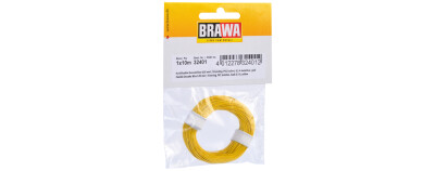 Brawa 32401  Hochflexible Decoderlitze 0,05 mm&sup2;  gelb  - 10m-Ring