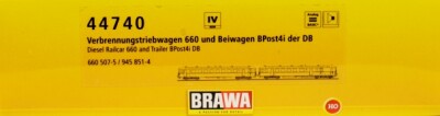 Brawa 44740  Diesel-Triebwagen  660 507-5 2-teilig  Ep. IV DB