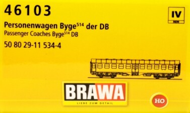Brawa 46103  Personenwagen Byg 514  Dortmund  Ep. IV DB