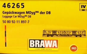 Brawa 46265  Gep&auml;ckwagen MDyg986  897-7  Ep. IV DB