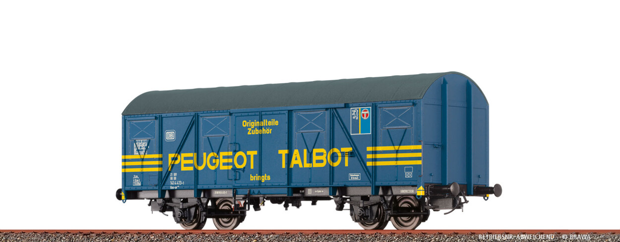 Brawa 47295  Gedeckter Güterwagen Gos-uv253 "Peugeot Talbot"  Ep. IV DB