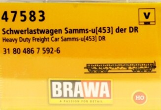 Brawa 47583  Schwerlastwagen Samms-u453  31 80 486 7 592-6  Ep. V DB AG