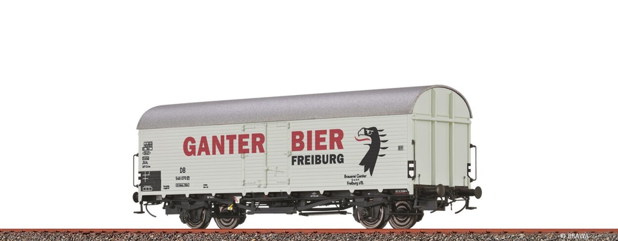 Brawa 47639  Kühlwagen Tnfs38 "Ganter Bier Freiburg"  546 070  Ep. III DB