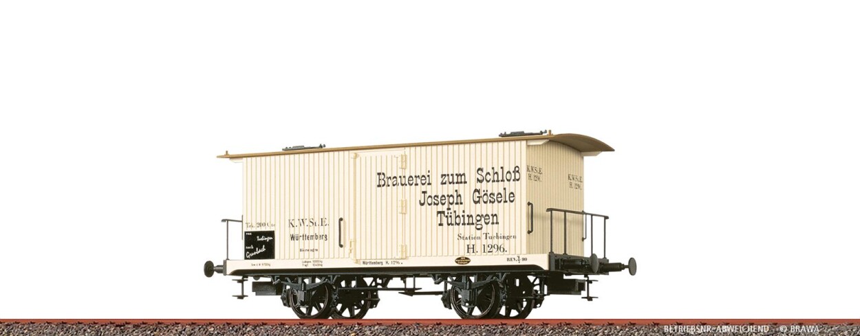 Brawa 47731  Gedeckter Güterwagen "Brauerei zum Schloß Joseph Gösele"  Ep. I K.W.St.E.