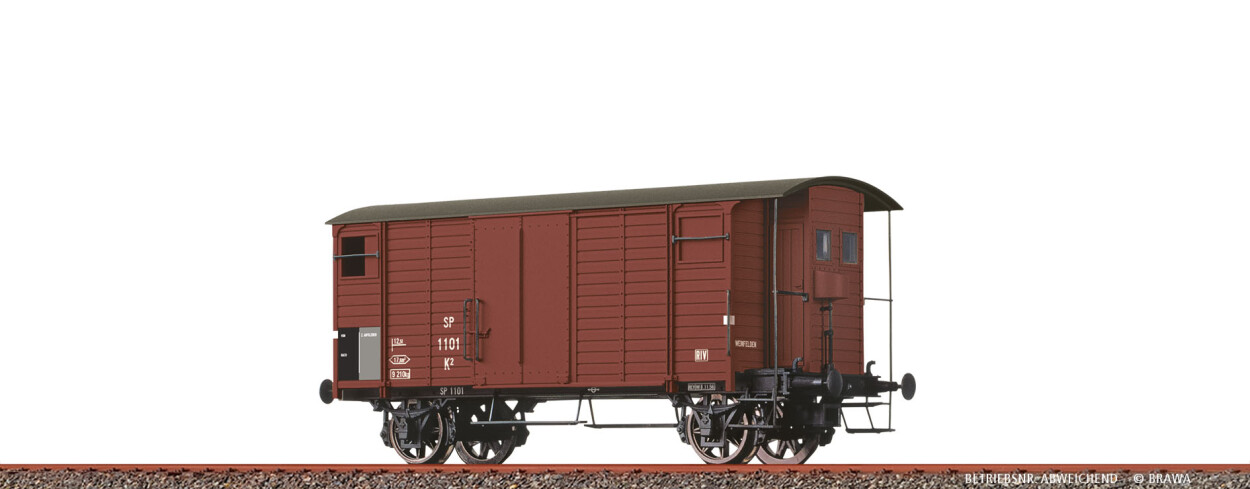 Brawa 47888  Gedeckter Güterwagen K2 MThB / SP 874  Ep. III MThB
