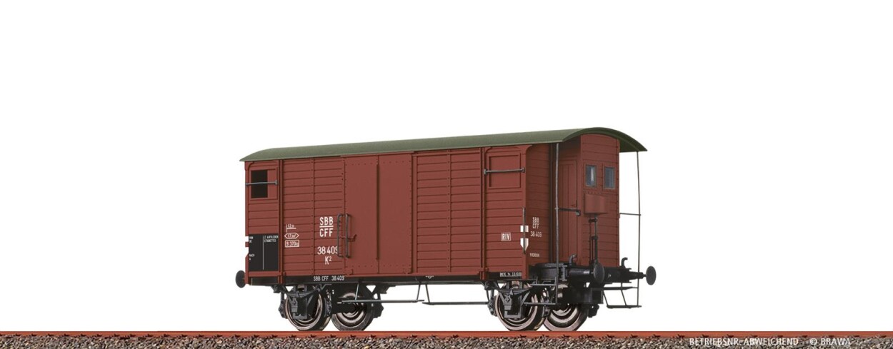 Brawa 47892  Gedeckter Güterwagen K2  35 428  Ep. III SBB